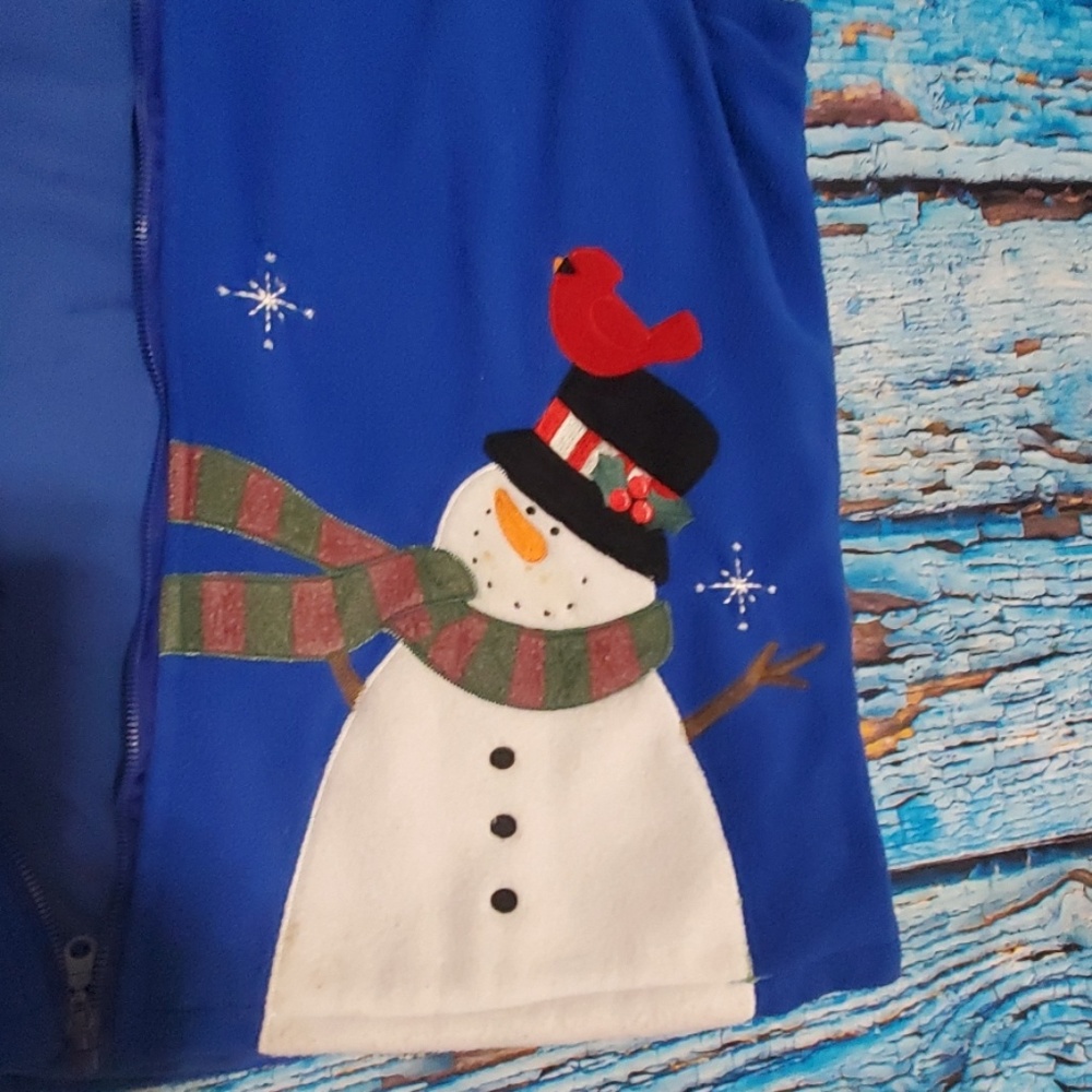 Snowman Ugly Christmas Vest L - Picture 2 of 6